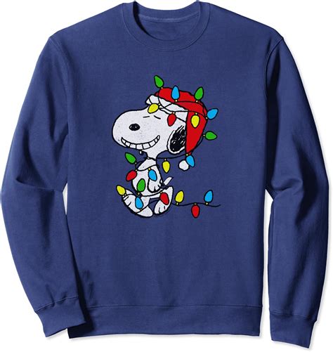 Buy Peanuts Snoopy Christmas Lights Sweatshirt Sweatshirt: Shop top fashion brands Sweatshirts at Amazon.com FREE DELIVERY and Returns possible on eligible purchases ... Peanuts Snoopy Christmas Lights Sweatshirt Sweatshirt . 4.2 4.2 out of 5 stars 32 ratings. Climate Pledge Friendly . $39.99 $ 39. 99. FREE Returns .